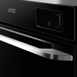 MAUNFELD EOEH7615STB Шкаф духовой электрический с паром, сенсорное управление, 9 режимов, 2-х уровневые телескопические направляющие, цвет чёрный