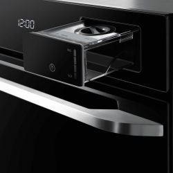 MAUNFELD EOEH7615STB Шкаф духовой электрический с паром, сенсорное управление, 9 режимов, 2-х уровневые телескопические направляющие, цвет чёрный