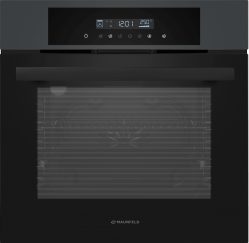 MAUNFELD AEOD6063G1 Шкаф духовой электрический, сенсорное управление, 6 режимов, телескопич. напрвляющие 1 ур., цвет - Графит.
