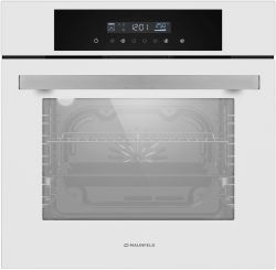 MAUNFELD AEOD6063W Шкаф духовой электрический, сенсорное управление, 6 режимов, телескопич. напрвляющие 1 ур., цвет - белый