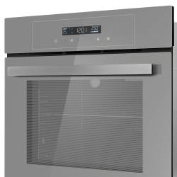 MAUNFELD AEOD6063G2 Шкаф духовой электрический, сенсорное управление, 6 режимов, телескопич. напрвляющие 1 ур., цвет - Серый