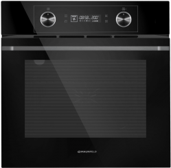 MAUNFELD AEOH60102B Шкаф духовой электрический, поворотные ручки уиапливаемые + сенсорное упр., 10 режимов, цвет - чёрный