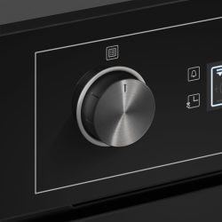 MAUNFELD AEOH60102B Шкаф духовой электрический, поворотные ручки уиапливаемые + сенсорное упр., 10 режимов, цвет - чёрный