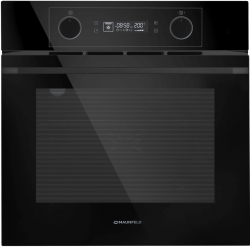 MAUNFELD AEOH60102B2 Шкаф духовой электрический, поворотные ручки уиапливаемые + сенсорное упр., 10 режимов, цвет - чёрный, фурнитура цвет - чёрный