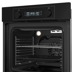 MAUNFELD AEOH60102B2 Шкаф духовой электрический, поворотные ручки уиапливаемые + сенсорное упр., 10 режимов, цвет - чёрный, фурнитура цвет - чёрный