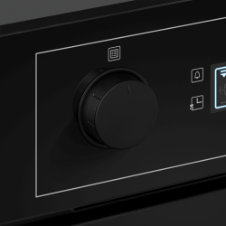 MAUNFELD AEOH60102B2 Шкаф духовой электрический, поворотные ручки уиапливаемые + сенсорное упр., 10 режимов, цвет - чёрный, фурнитура цвет - чёрный