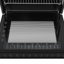 MAUNFELD AEOH60102B2 Шкаф духовой электрический, поворотные ручки уиапливаемые + сенсорное упр., 10 режимов, цвет - чёрный, фурнитура цвет - чёрный