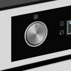 MAUNFELD AEOH60102W Шкаф духовой электрический, поворотные ручки уиапливаемые + сенсорное упр., 10 режимов, цвет - белый