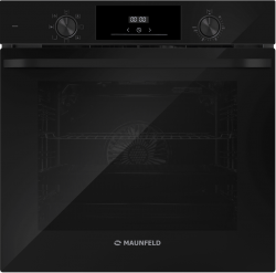 MAUNFELD FEOH7872B2 Шкаф духовой электрический, 7 режимов нагрева, утапливаемые переключатели, сенсорный таймер, Объём 78 л., цвет - чёрный