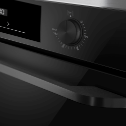 MAUNFELD FEOH7872B2 Шкаф духовой электрический, 7 режимов нагрева, утапливаемые переключатели, сенсорный таймер, Объём 78 л., цвет - чёрный