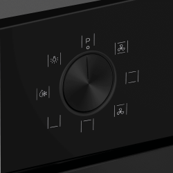 MAUNFELD FEOH7872B2 Шкаф духовой электрический, 7 режимов нагрева, утапливаемые переключатели, сенсорный таймер, Объём 78 л., цвет - чёрный