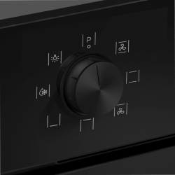 MAUNFELD FEOH7872B2 Шкаф духовой электрический, 7 режимов нагрева, утапливаемые переключатели, сенсорный таймер, Объём 78 л., цвет - чёрный