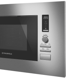 MAUNFELD JBMO820GS01 Микроволновая печь нержавеющая сталь, 20 литров, теновый гриль, цвет нерж. сталь