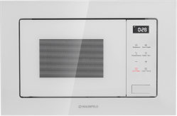 MAUNFELD MBMO820SGW10 Микроволновая печь 20 литров, сенсорное управление,теновый гриль, цвет - белый