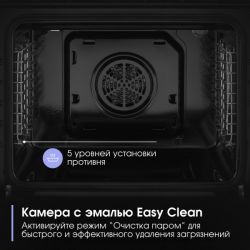 Zigmund & Shtain E 177 B Духовой шкаф. 9 режимов, класс энергопотребления А, тангенциальное охлаждение, цвет - чёрный