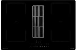 Zigmund & Shtain CIS 311.75 BX  Индукционная варочная поверхность c Вытяжкой, INVERTER, технология постоянного нагрева, 2 флекс зоны, ширина 77 см.