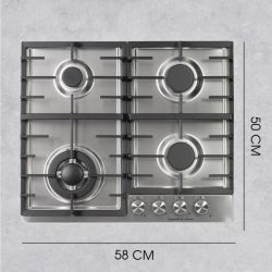Zigmund & Shtain G 20.6 S Газовая варочная поверхность. ширина - 60 см. Цвет - нерж. сталь