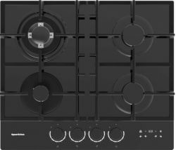 Zigmund & Shtain M 29.6 B Газовая варочная поверхность, LED индикация перключателей, Таймер, блокировка, Ширина - 60 см. Закалённое стекло Цвет - чёрный.
