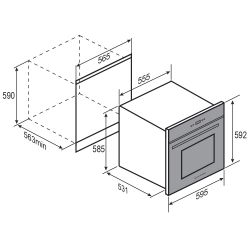 Zigmund & Shtain DW 312.6 Посудомоечная машина 60 см, ИНВЕРТОР, Автооткрывание, Hot Air, 7 программ, 1/2 загрузки,14 комплектов, Индикация времени на полу, аквастоп, дБ 44