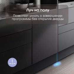 Zigmund & Shtain DW 303.6 Посудомоечная машина 60 см., Автооткрывание,  4 программы, 1/2 загрузки,14 комплектов, Луч на полу, аквастоп, дБ 49