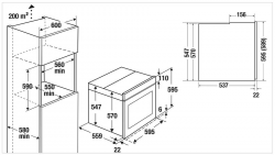 Kuppersbusch BP 6332.0 S1 Stainless steel Духовой шкаф с Пиролитической очисткой, Объем: 70 л., 6 режимов,  Профессиональная функция пиццы 340°C