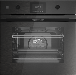 Kuppersbusch BP 6350.0 GPH 6 Black Steel Духовой шкаф, Пиролитическая очистка, ökotherm®- катализатор духового шкафа 10 режимов, 10 автоматич. программ,объём 70 л. 4 стекла