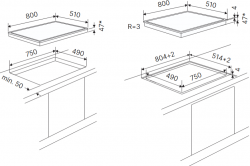Kuppersbusch KE 8350.0 SR Электрическая варочная панель, ширина - 80  см.