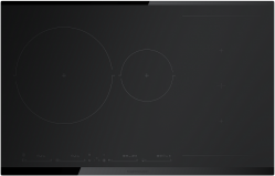 Kuppersbusch KI 8550.0 KSMR Индукционная варочная панель, Функция объединения ближней и дальней варочных зон в одну, ширина 80 см., без рамки. Цвет - чёёрный матовый