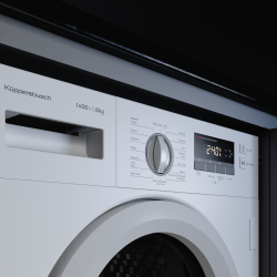Kuppersbusch W 6508.1 v Встраиваемая стиральная машина Стирка 8 кг ИНВЕРТОРНЫЙ двигатель Панель управления с LCD дисплеем Отжим макс 1400 об/мин&nbsp; 16 программ