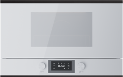 Kuppersbusch MR (ML) 6330.0 W1 Stainless steel Микроволновая печь встраиваемая, Объем: 22 л , цвет - белое стекло