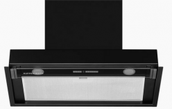 Kuppersberg NANCY S 60 Black Встраиваемый вытяжной блок, Стеклянный откидной козырёк, кширина 60 см. Производительность 1600 м3/час