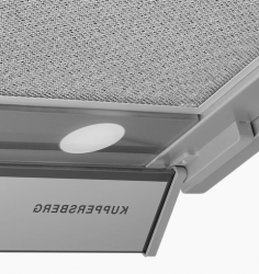 Kuppersberg NANCY 60 Gray Встраиваемый вытяжной блок, сенсорное упр., пульт Д/У, Стеклянный откидной козырёк, кширина 60 см. Производительность 1600 м3/час