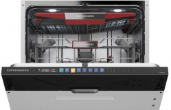 KUPPERSBERG GIM 6097 Посудомоечная машина, A+++, Сенсорное упр. с цветными иконками программ, Автоматическое открывание двери, двигатель INVERTER, 8 программ, 14 комплектов, уровень шума 44 дБ, Aqua stop, Ширина 60 см