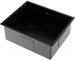 Кухонная мойка OMOIKIRI Taki 54-U/IF-L Side SF GB Сливное отверстие смещено в угол чаши. Монтаж под столешницу / накладной / заподлицо