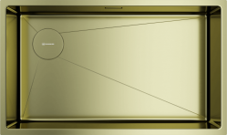 Кухонная мойка OMOIKIRI Taki 74-U/IF-L Side SF LG Сливное отверстие смещено в угол чаши. Монтаж под столешницу / накладной / заподлицо