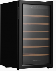KUPPERSBERG RSW 82 Отдельностоящий винный шкаф, 118 л. Температуры: 5-20°C, полок: 6, Кол-во бутылок 40, одна температурных зона, Ширина, см 48 Высота, см 84 Глубина, см 57.5