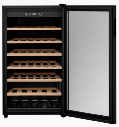 KUPPERSBERG RSW 82 Отдельностоящий винный шкаф, 118 л. Температуры: 5-20°C, полок: 6, Кол-во бутылок 40, одна температурных зона, Ширина, см 48 Высота, см 84 Глубина, см 57.5