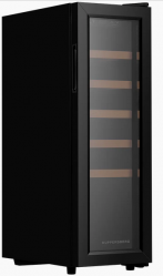 KUPPERSBERG RSW 81 Отдельностоящий винный шкаф, 45 л. Температуры: 5-20°C, Кол-во полок: 5, Кол-во бутылок 12, одна температурных зона, Ширина, см 27 Высота, см 82,7 Глубина, см 49