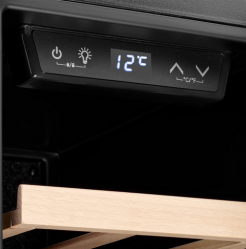 KUPPERSBERG RSW 81 Отдельностоящий винный шкаф, 45 л. Температуры: 5-20°C, Кол-во полок: 5, Кол-во бутылок 12, одна температурных зона, Ширина, см 27 Высота, см 82,7 Глубина, см 49