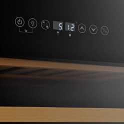 KUPPERSBERG RBW 86 Встраиваемый винный шкаф, Две температурные зоны, 126 л., 46 бутылок,Температуры: 5-20°C, Кол-во полок: 5, RBW 86, Ширина, см 59,5 Высота, см 80 Глубина, см 52