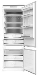 KORTING KSI 19755 CFNF Встраиваемый холодильник с функцией No Frost, Инверторный компрессор, Класс энергопотребления: A+++, Управление электронное с дсплеем,  задняя стенка Cold Metal,  Высота 195 см., ширина 690 см., объем (л)403