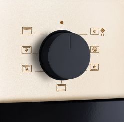 KORTING OKB 4701 CNRW Духовой шкаф серия Retro - дизайн Vintage. часы в классическом стиле, таймер и отключение, 7 режимов, объем 69 л, телескоп.напр. на 1 уровне, каталитическая очистка задней стенки, цвет - бежевый; цвет ручки и регуляторов - чёрный