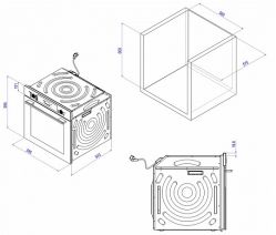 KORTING OKB 4701 CNRN Духовой шкаф серия Retro - дизайн Vintage. часы в классическом стиле, таймер и отключение, 7 режимов, объем 69 л, телескоп.напр. на 1 уровне, каталитическая очистка задней стенки, цвет - чёрный; цвет ручки и регуляторов - чёрный