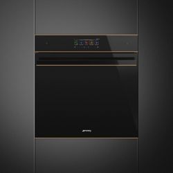Smeg SO6606WAPNR Серия Dolce Stil Novo  Многофункциональный духовой шкаф с технологией Multitech, СВЧ + Пароварка, 60 см, 25 функций, чёрное стекло Eclipse