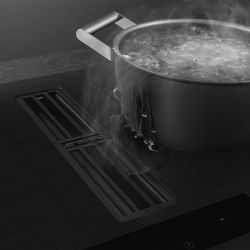 Smeg HOBD382MB2  Индукционная варочная панель со встроенной вытяжкой, 80 см, Multizone, прямой край, чёрный матовый