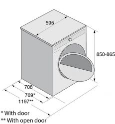 ASKO T410HD.W.P Серия Logic Сушильная машина Конденсационная с тепловым насосом, Максимальная загрузка (кг) 10 Количество программ 14 Класс сушки A++