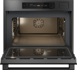 ASKO OCSM64BSH NYACraft Frame Series 6 Цвет: Black Steel Компактная духовка с функцией пароварки и СВЧ Объем духовки: 50 л Celsius°Cooking™ : точность до 1°С