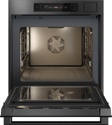 ASKO OCSM66BSH Series 6 NYACraft Frame Духовой шкаф с функцией пароварки и СВЧ Объем духовки: 68 л Celsius°Cooking™ : точность до 1°С Выдвижные телескопические направляющие на 1-м уровне, Цвет: Black Steel