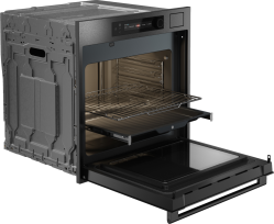 ASKO OCSM66BSH Series 6 NYACraft Frame Духовой шкаф с функцией пароварки и СВЧ Объем духовки: 68 л Celsius°Cooking™ : точность до 1°С Выдвижные телескопические направляющие на 1-м уровне, Цвет: Black Steel