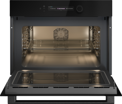 Asko OM54BGH NYACraft Glass Series 5 Встраиваемая микроволновая печь, генерация микроволн - Инвертор ,Высота 45 см., Цвет: чрное стекло